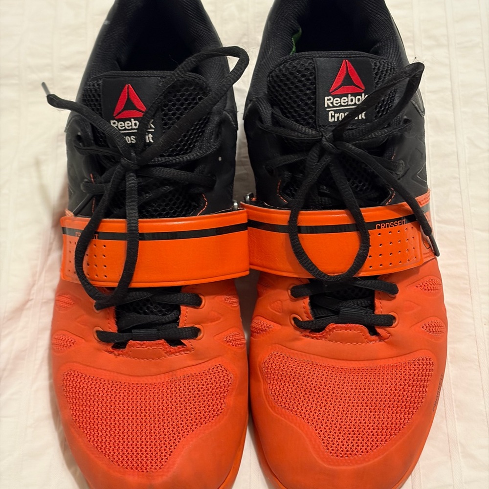 Reebok Powerlifting Men's Black and Orange Training Shoes